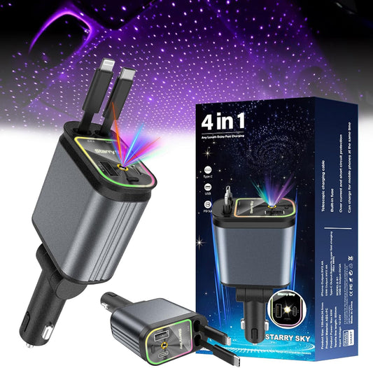 Chargeur de voiture 4 in 1
